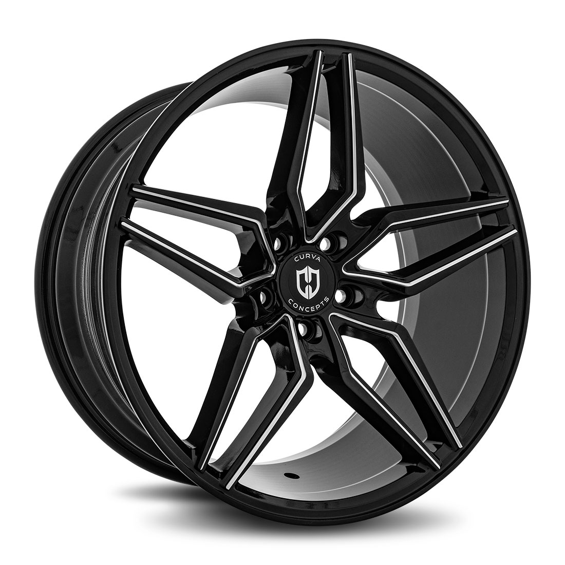 Curva Concepts C25 Gloss Black Aftermarket Wheels