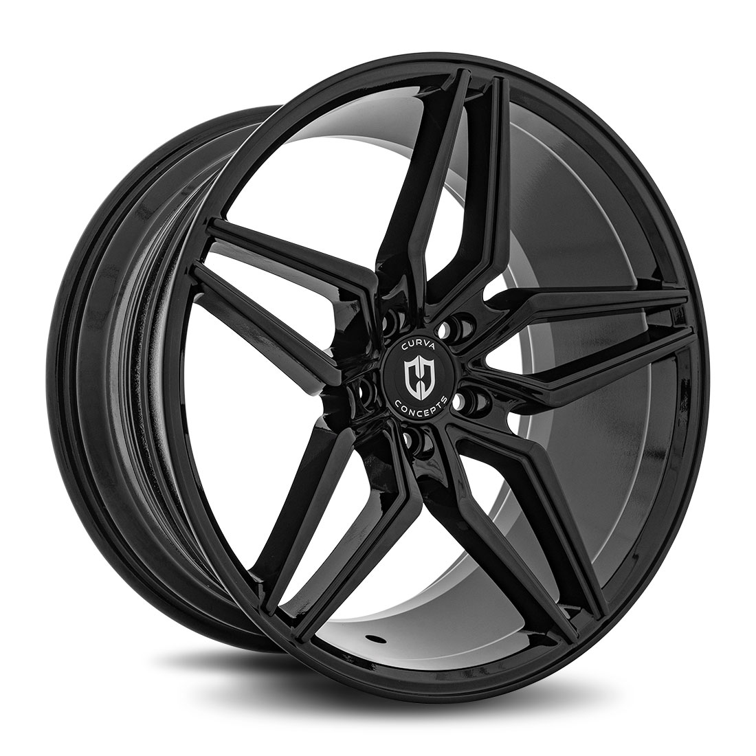 Curva Concepts C25 Gloss Black Aftermarket Wheels