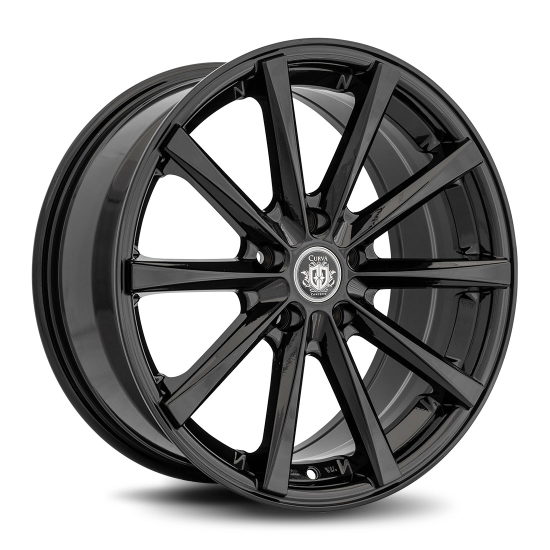 Curva Concepts C10N Aftermarket Wheels 18 Inch Gloss Black