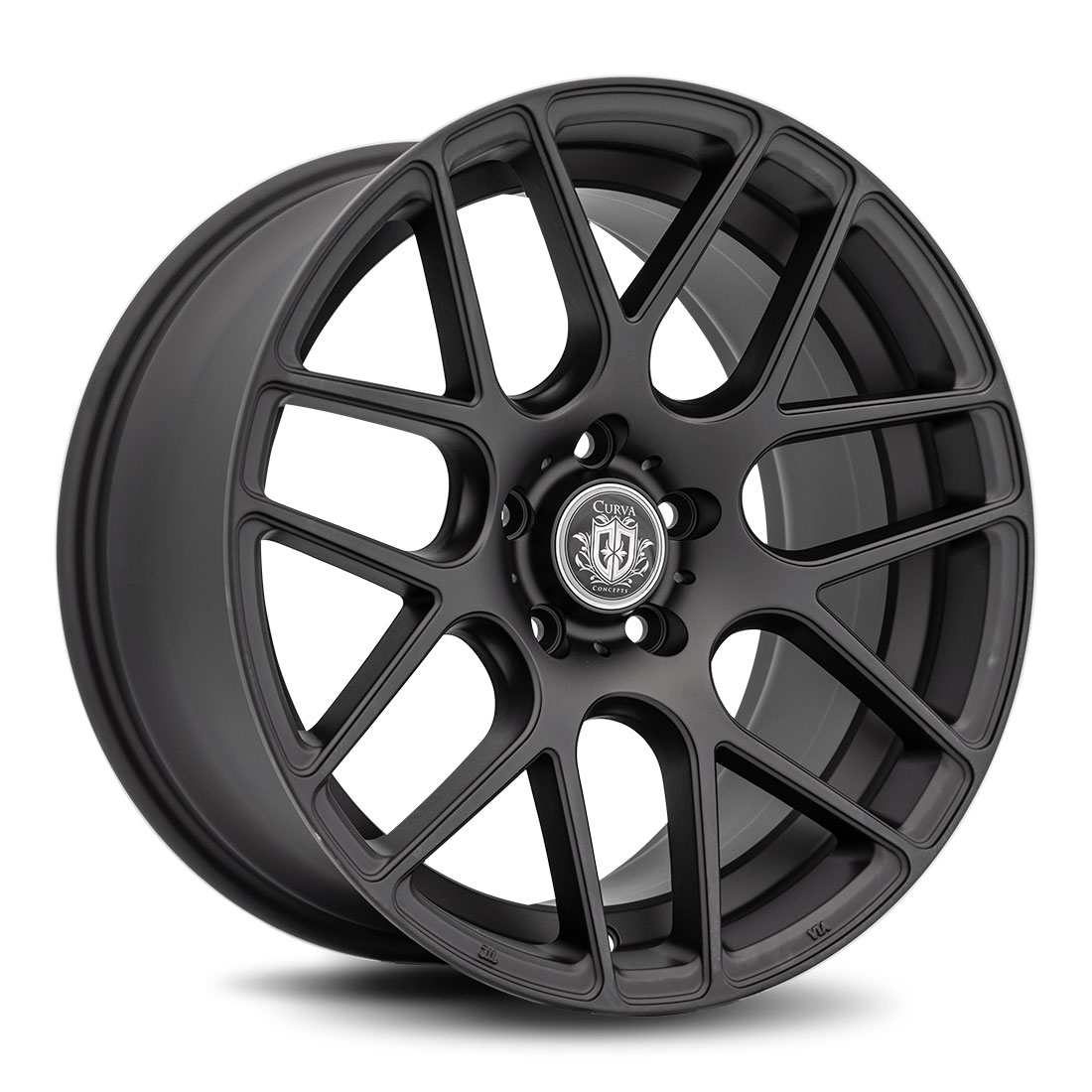 Curva Concepts C7 Aftermarket Wheels 18 Inch Matte Black