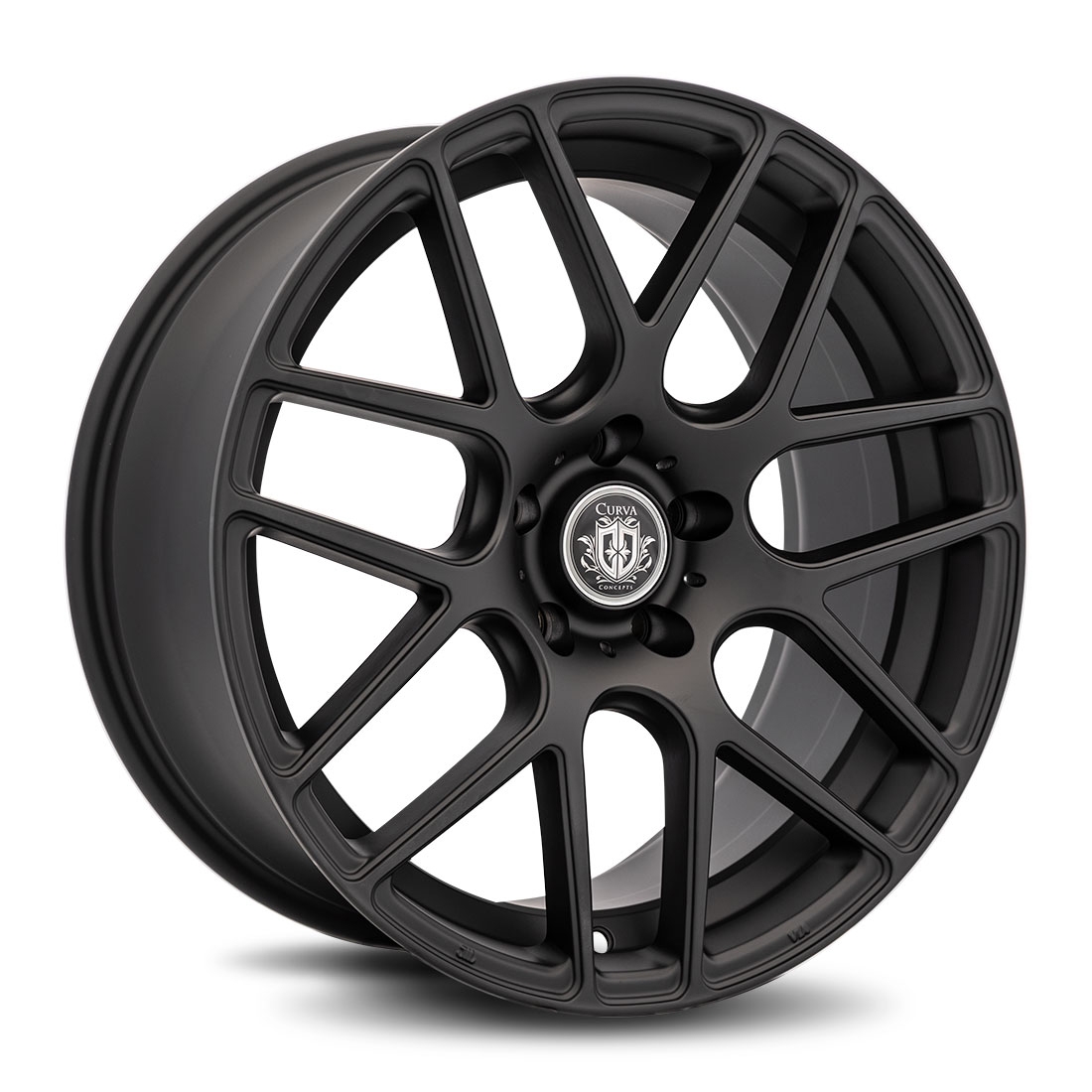 Curva Concepts C7 Aftermarket Wheels 19 Inch Matte Black