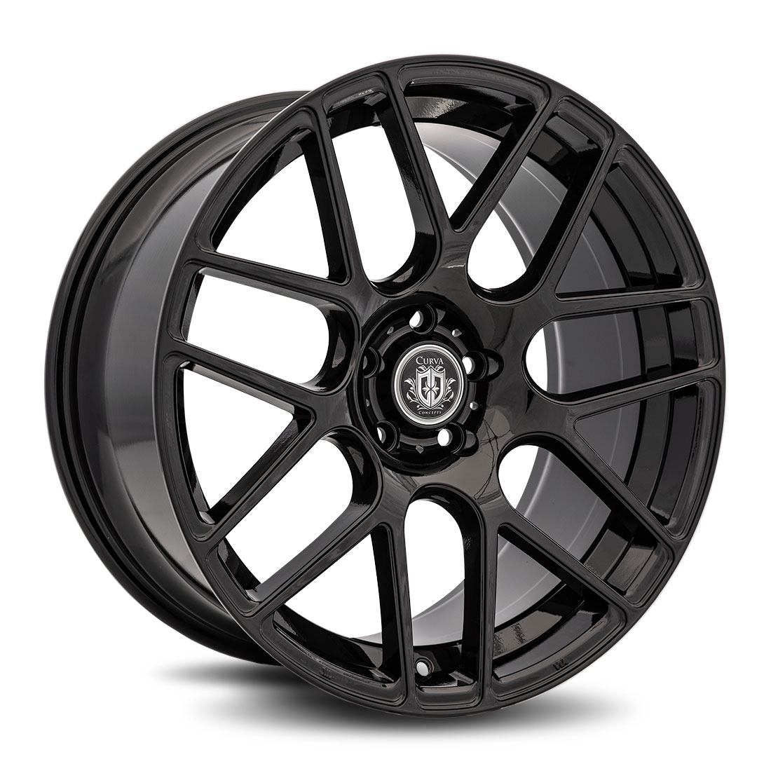 Curva Concepts C7 Aftermarket Wheels 20 Inch Gloss Black