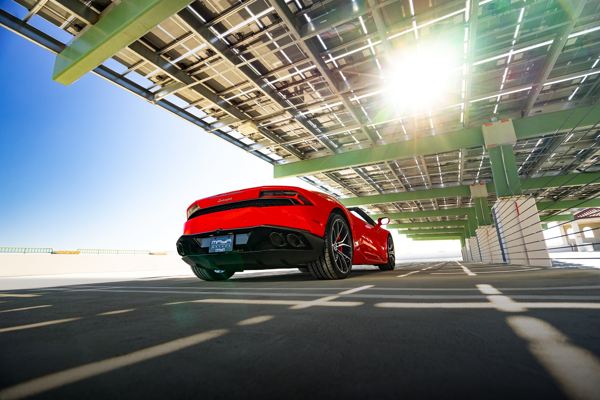 Curva Concepts C42 Aftermarket Wheels on a Rosso Mars Lamborghini Huracan