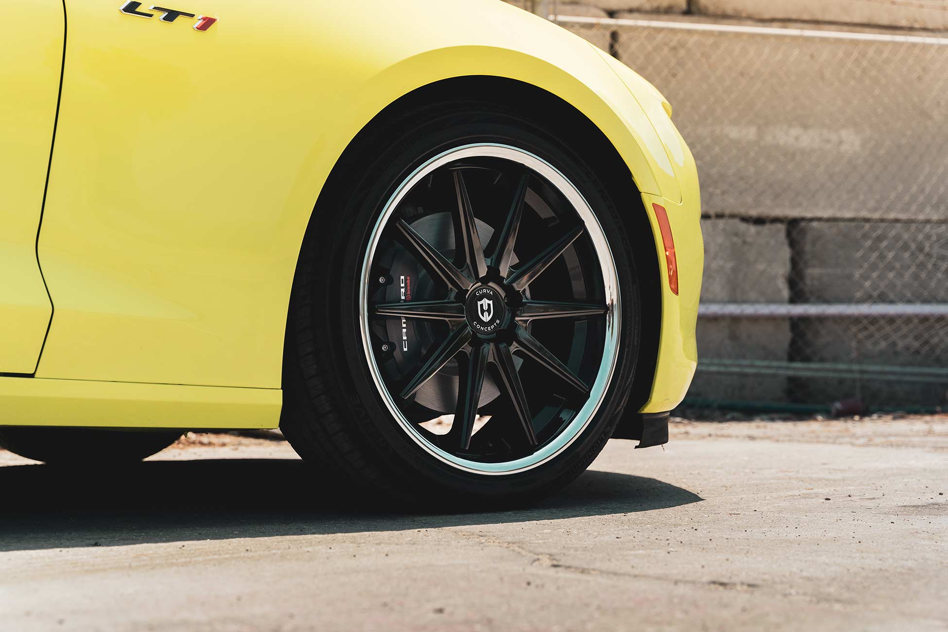 Curva Concepts C24 in 20x9 and 20x10.5 staggered on a Camaro LT1 RS