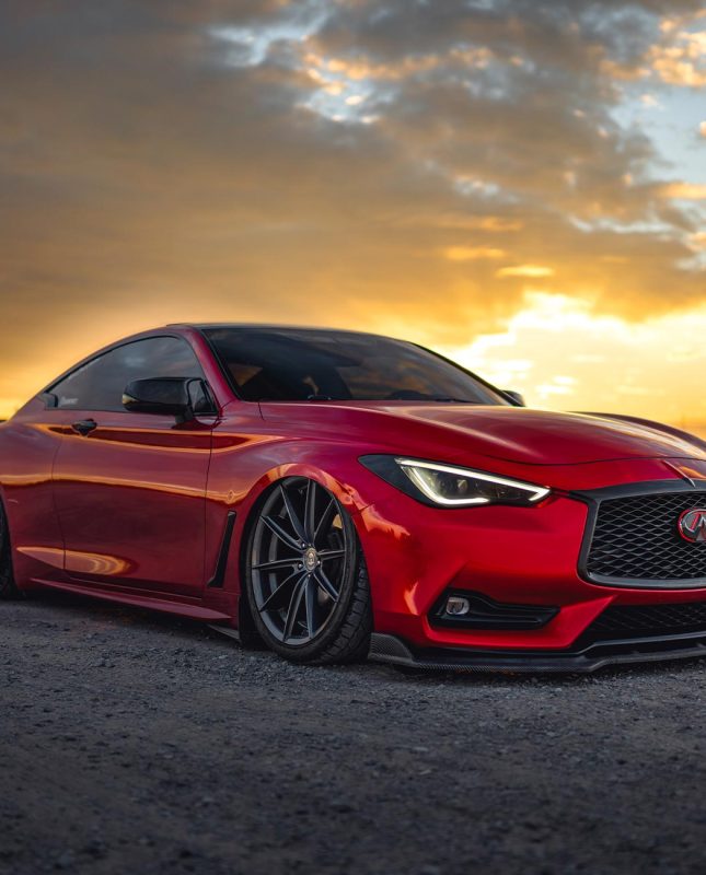 Bagged Q60 on staggered 20