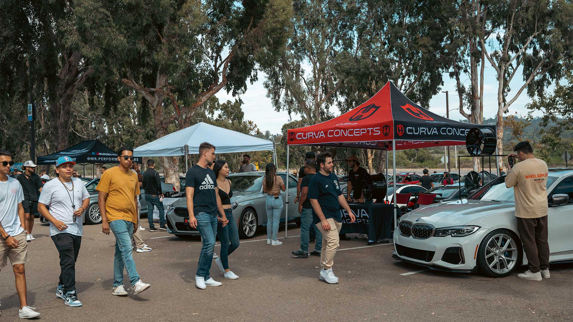 The Curva Concepts booth at SDBimmers Fest 2022