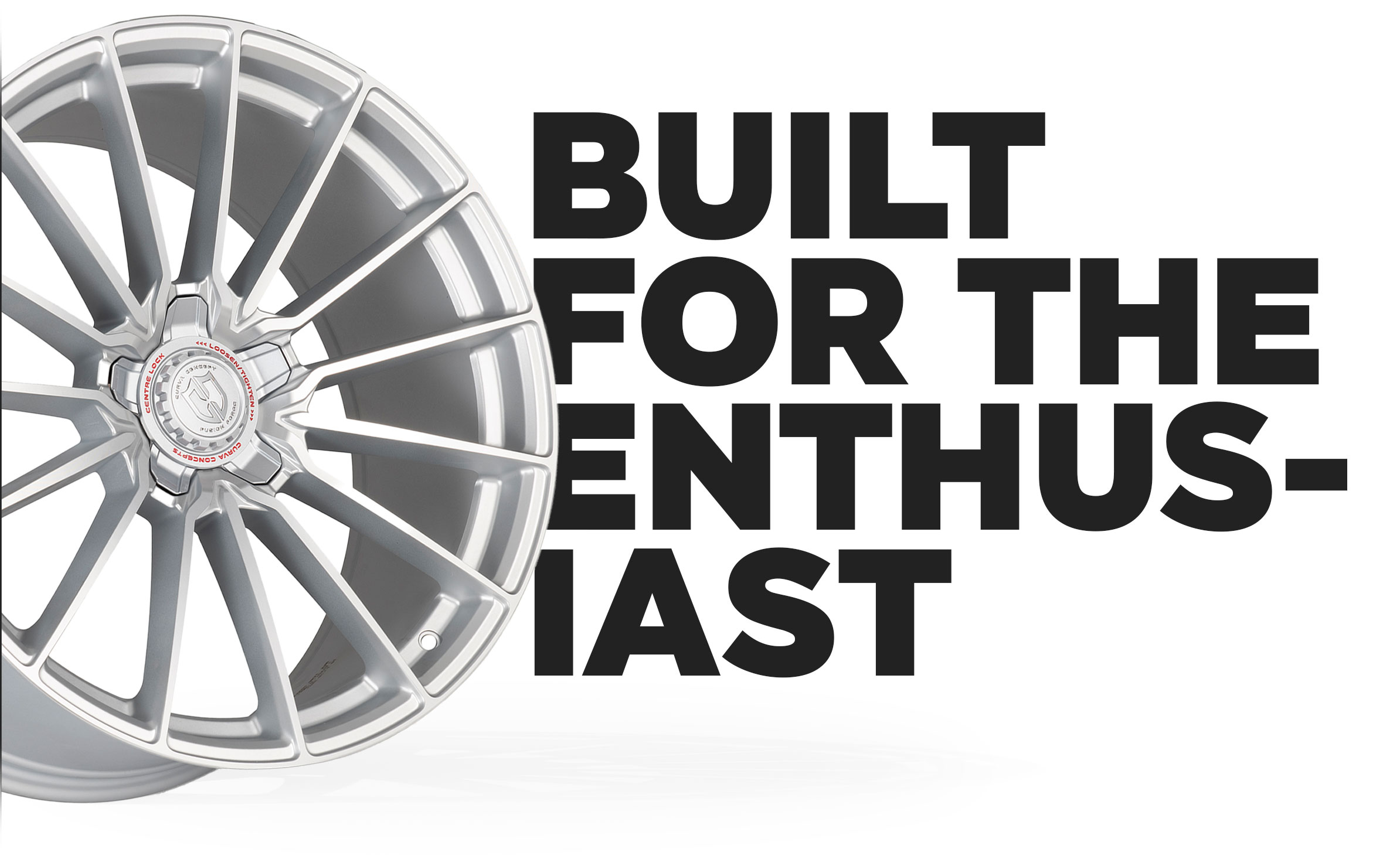 built for the enthusiast graphic with cff75 wheel in silver