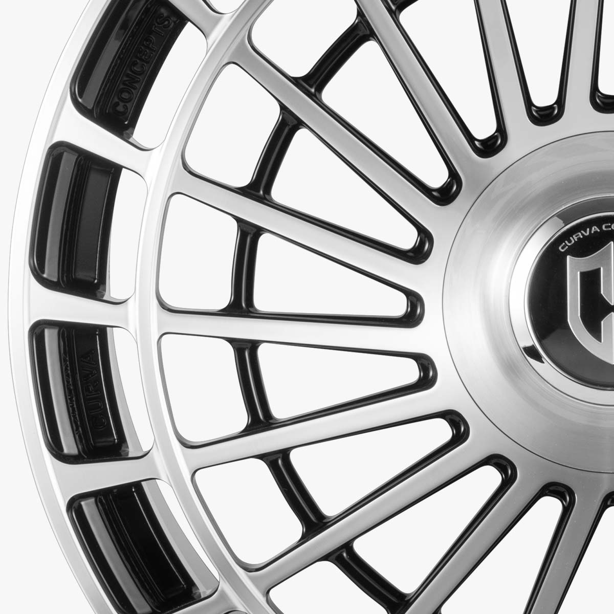 curva concepts cf1 forged performance wheel spoke detail