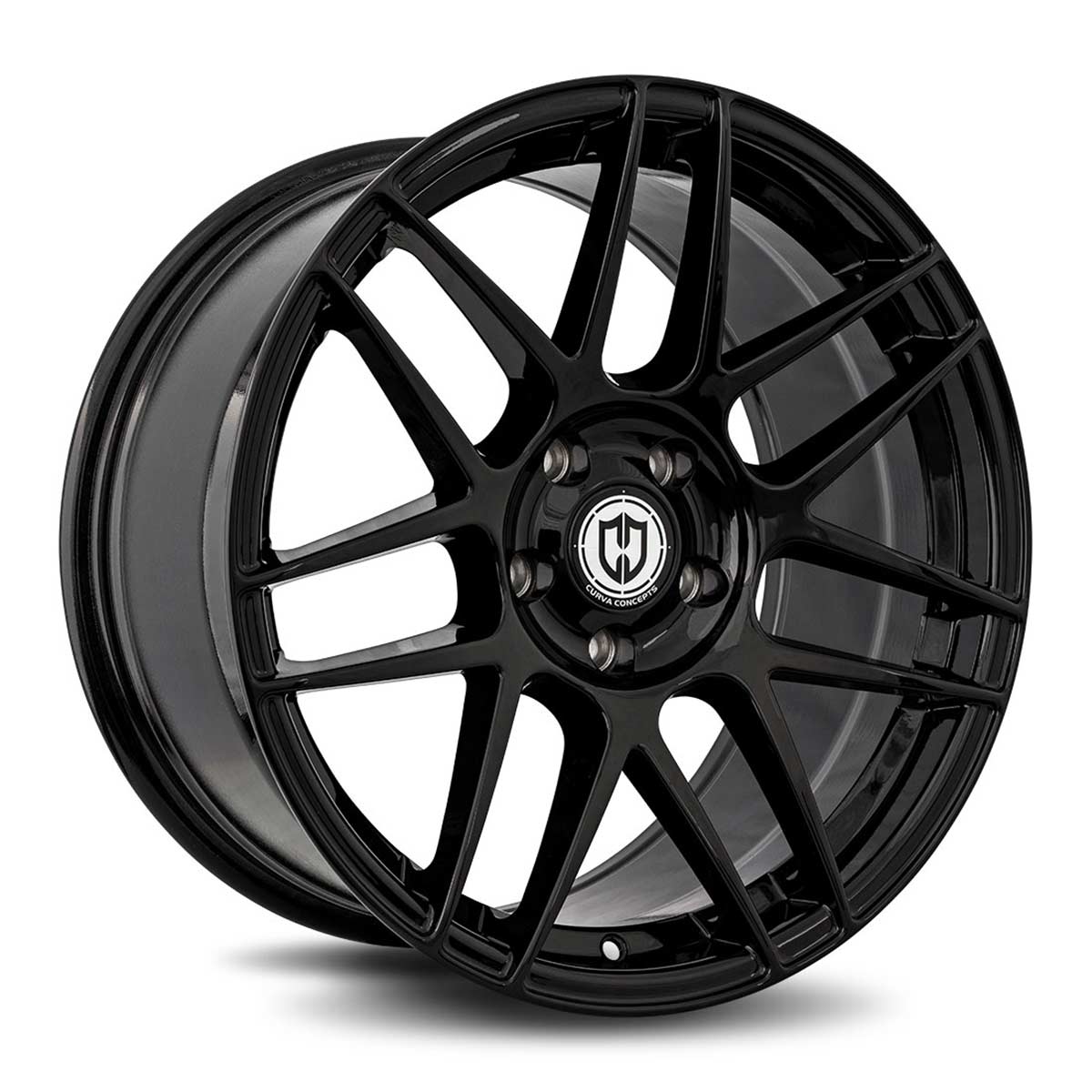 curva concepts cff300 gloss black flow forged wheel
