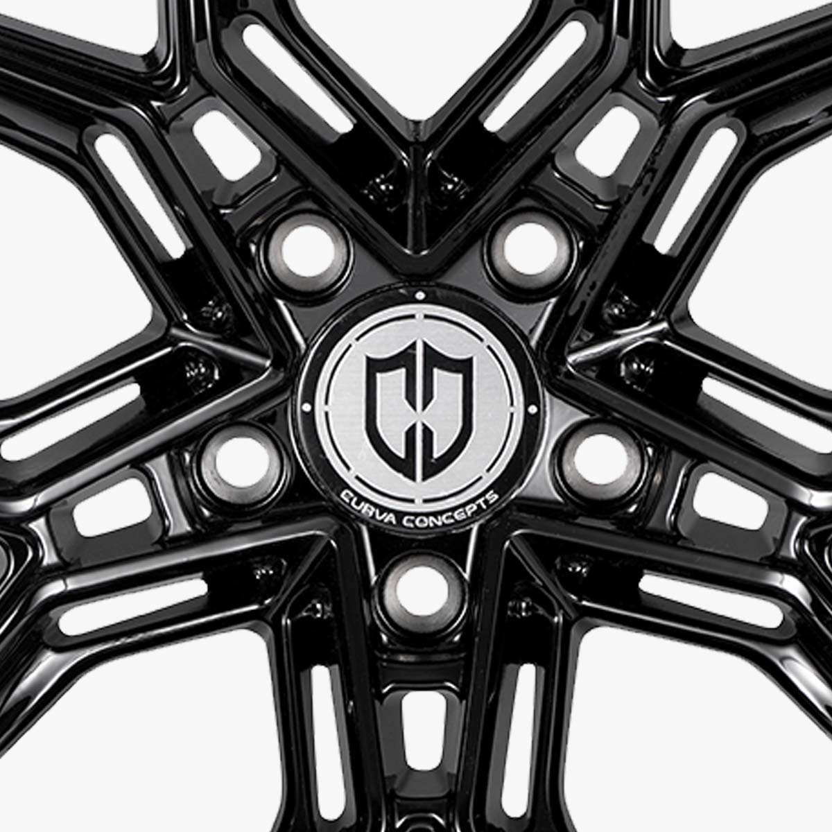 curva concepts cff43 flow forged performance wheel center cap detail
