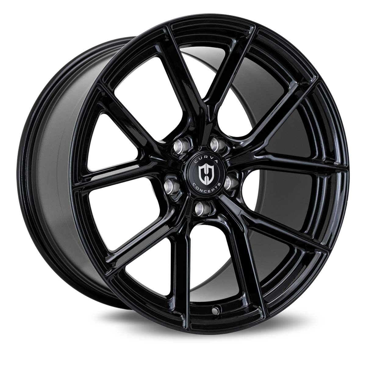 curva concepts cff70 gloss black flow forged wheel