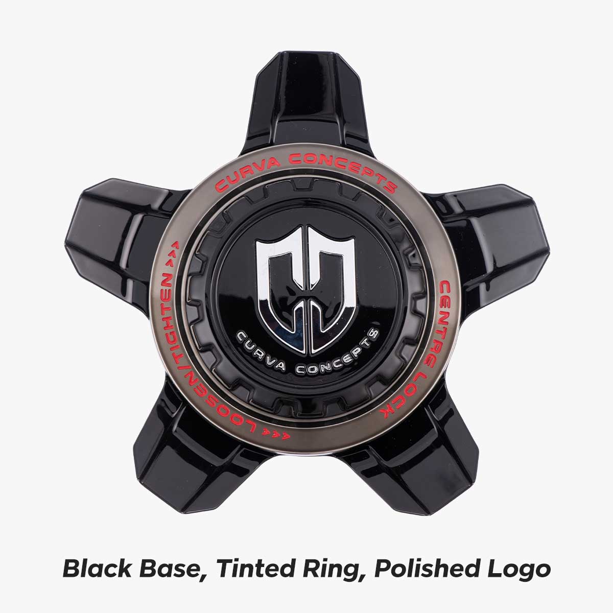 curva concepts cff75 black tinted center cap
