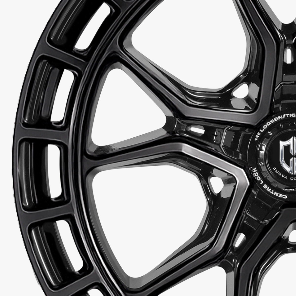 curva concepts cff77 flow forged performance wheel spoke detail