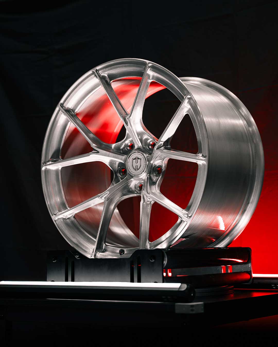 brushed clear coat finish forged curva concepts wheel