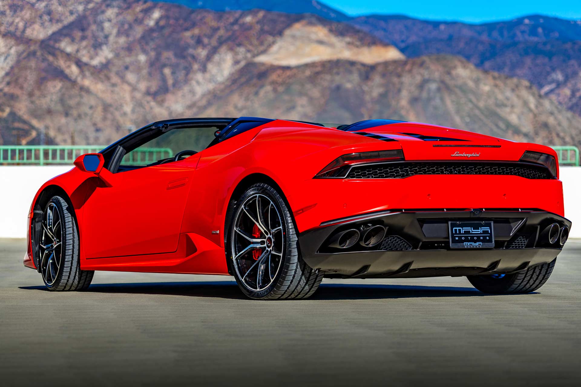 rosso mars red lamborghini huracan lp 610-4 with gloss black machined c42 curva concepts wheels